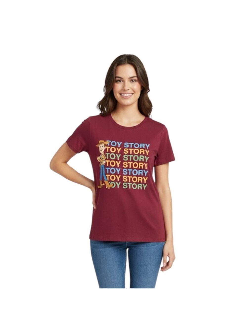 Disney Toy Story 4 Woody Maroon XXL T-Shirt